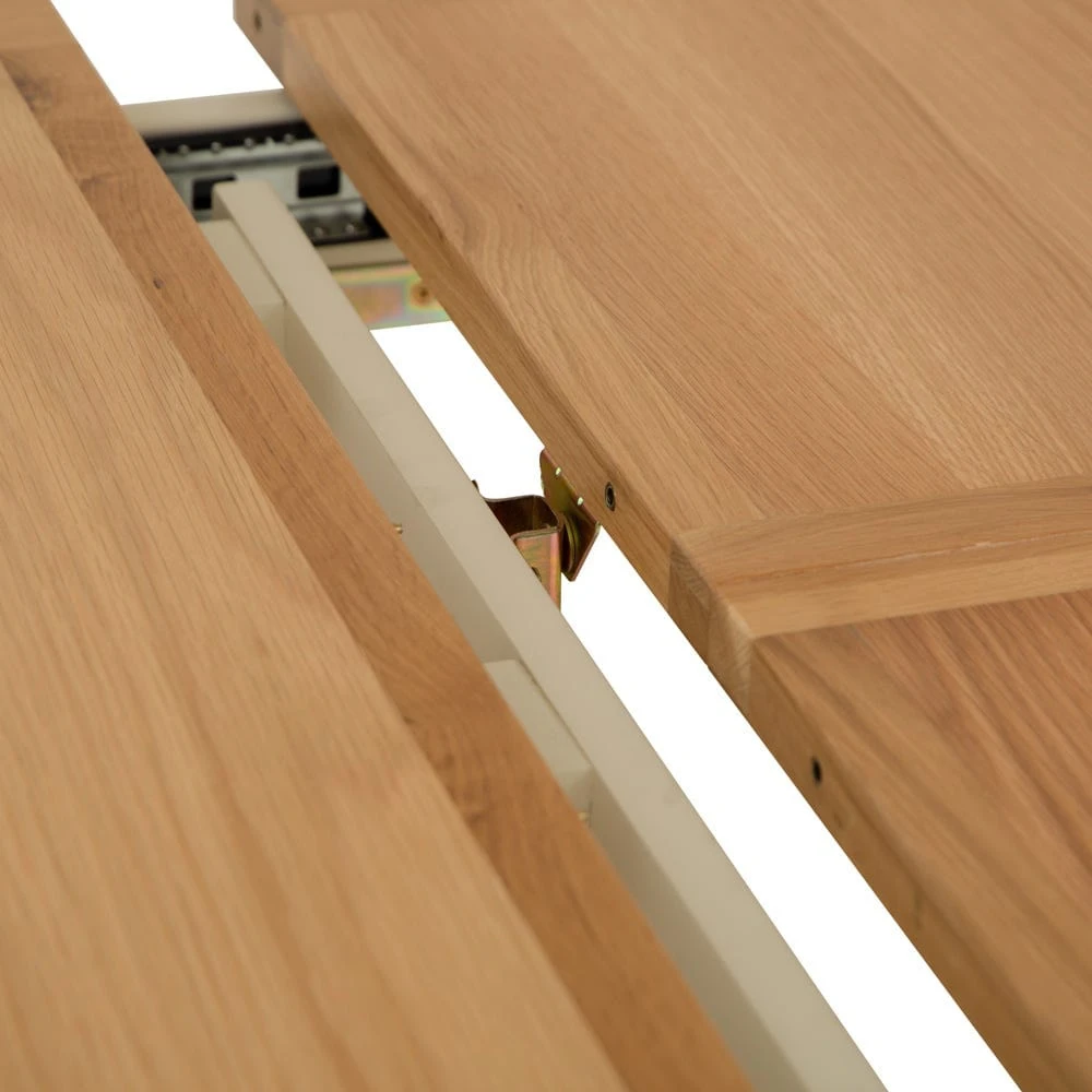 Salisbury Ivory Painted Oak 1.5m Butterfly Extending Dining Table 11 Salisbury Ivory Painted Oak 1.5m Butterfly Extending Dining Table - Image 11