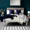 Salisbury Grey Painted Oak Double Bed Frame