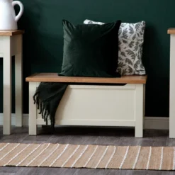 Salisbury Ivory Painted Oak Blanket Box