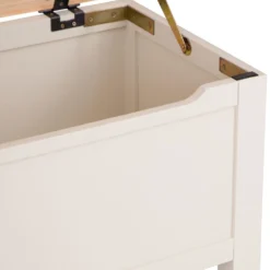 Salisbury Ivory Painted Oak Blanket Box -Furniture Specialty Store lp bb c 6