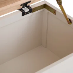 Salisbury Ivory Painted Oak Blanket Box -Furniture Specialty Store lp bb c 9