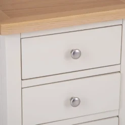 Salisbury Ivory Painted Oak 3 Drawer Bedside Table -Furniture Specialty Store lp bsc c 6