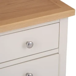 Salisbury Ivory Painted Oak 3 Drawer Bedside Table -Furniture Specialty Store lp bsc c 7