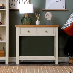 Salisbury Ivory Painted Oak Console Table