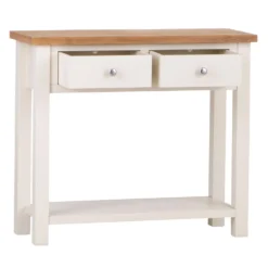 Salisbury Ivory Painted Oak Console Table -Furniture Specialty Store lp con c 2
