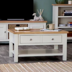 Salisbury Ivory Painted Oak Coffee Table