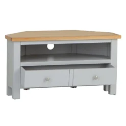 Salisbury Grey Painted Oak Corner TV Unit -Furniture Specialty Store lp ctv g 2