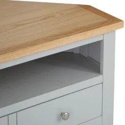 Salisbury Grey Painted Oak Corner TV Unit -Furniture Specialty Store lp ctv g 7