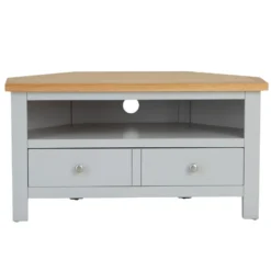 Salisbury Grey Painted Oak Corner TV Unit -Furniture Specialty Store lp ctv g 9
