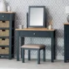 Salisbury Blue Painted Oak Dressing Table, Stool & Dressing Mirror