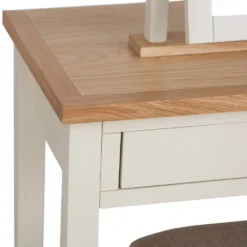 Salisbury Ivory Painted Oak Dressing Table, Stool & Dressing Mirror -Furniture Specialty Store lp dts c 4