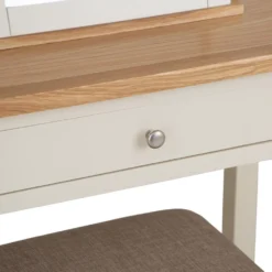 Salisbury Ivory Painted Oak Dressing Table, Stool & Dressing Mirror -Furniture Specialty Store lp dts c 5