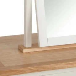 Salisbury Ivory Painted Oak Dressing Table, Stool & Dressing Mirror -Furniture Specialty Store lp dts c 8