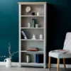Salisbury Grey Painted Oak Large Bookcase