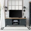 Salisbury Blue Painted Oak Large TV Unit