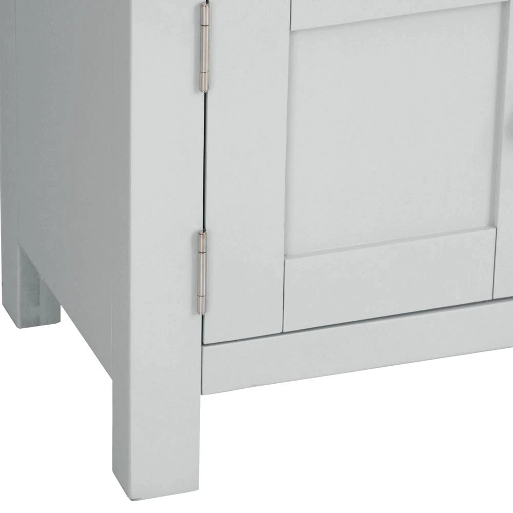 Salisbury Grey Painted Oak Large TV Unit 8 Salisbury Grey Painted Oak Large TV Unit - Image 8