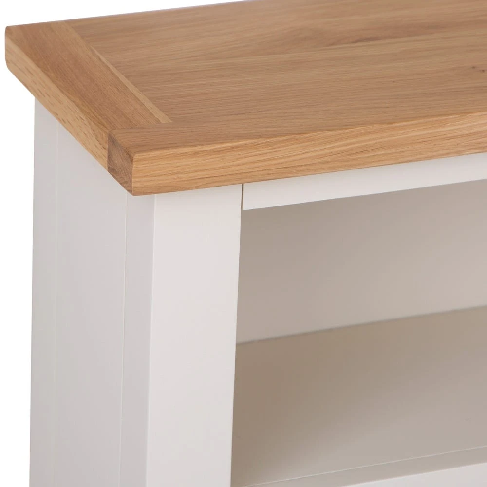 Salisbury Ivory Painted Oak Small Bookcase 3 Salisbury Ivory Painted Oak Small Bookcase - Image 3