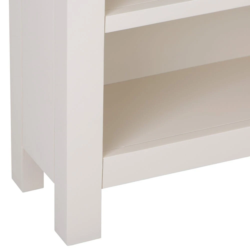 Salisbury Ivory Painted Oak Small Bookcase 5 Salisbury Ivory Painted Oak Small Bookcase - Image 5
