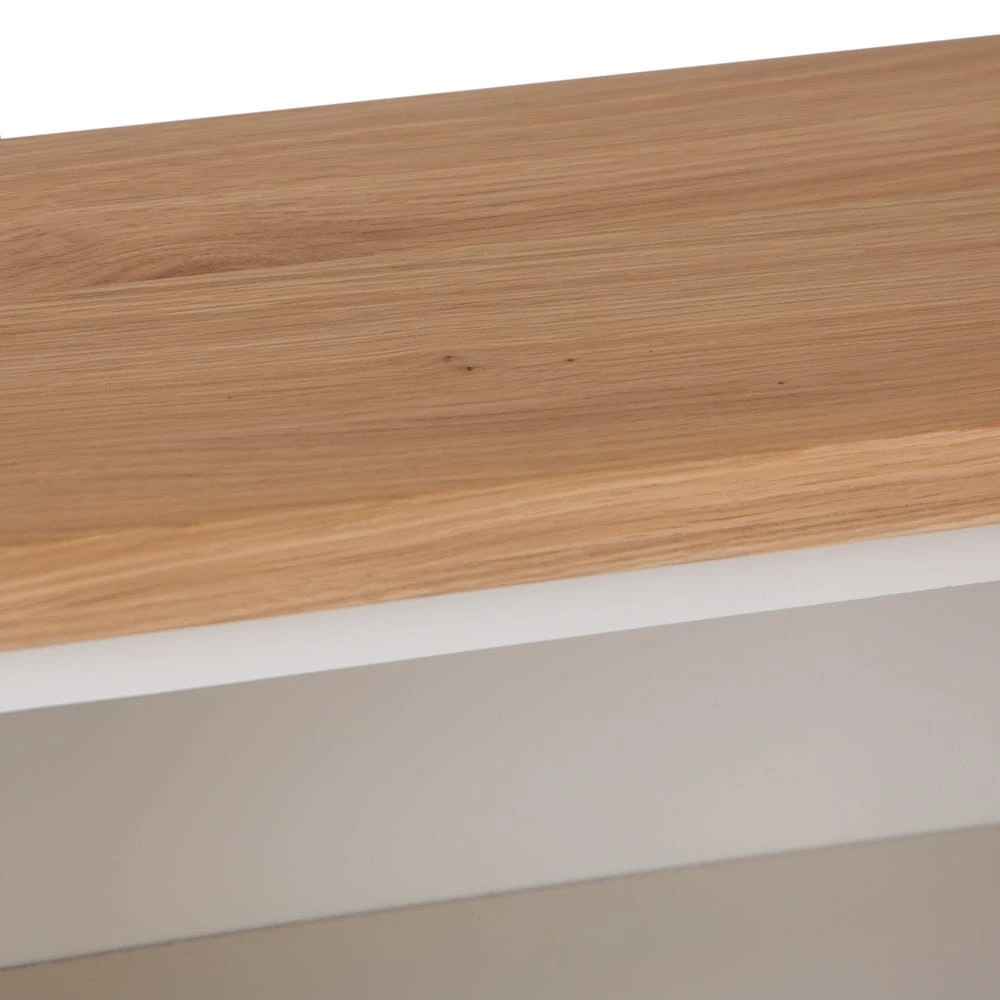 Salisbury Ivory Painted Oak Small Bookcase 4 Salisbury Ivory Painted Oak Small Bookcase - Image 4