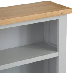 Salisbury Grey Painted Oak Small Bookcase -Furniture Specialty Store lp sbc g 5