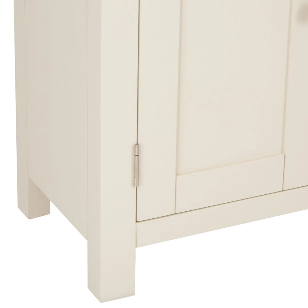 Salisbury Ivory Painted Oak Small Cupboard 6 Salisbury Ivory Painted Oak Small Cupboard - Image 6