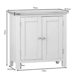 Salisbury Grey Painted Oak Small Cupboard -Furniture Specialty Store lp scup dims 2