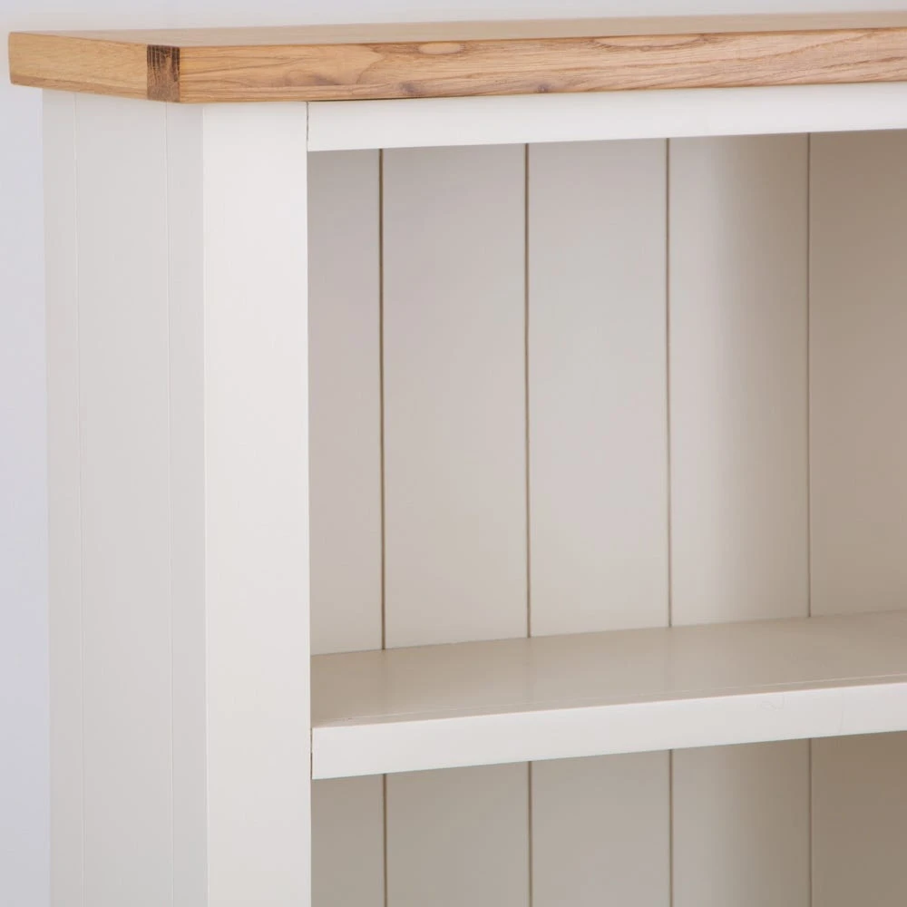 Salisbury Ivory Painted Oak Small Narrow Bookcase 3 Salisbury Ivory Painted Oak Small Narrow Bookcase - Image 3