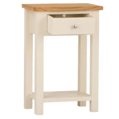 Salisbury Ivory Painted Oak Telephone Table -Furniture Specialty Store lp tel c 2