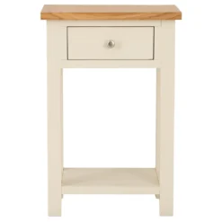 Salisbury Ivory Painted Oak Telephone Table -Furniture Specialty Store lp tel c 9