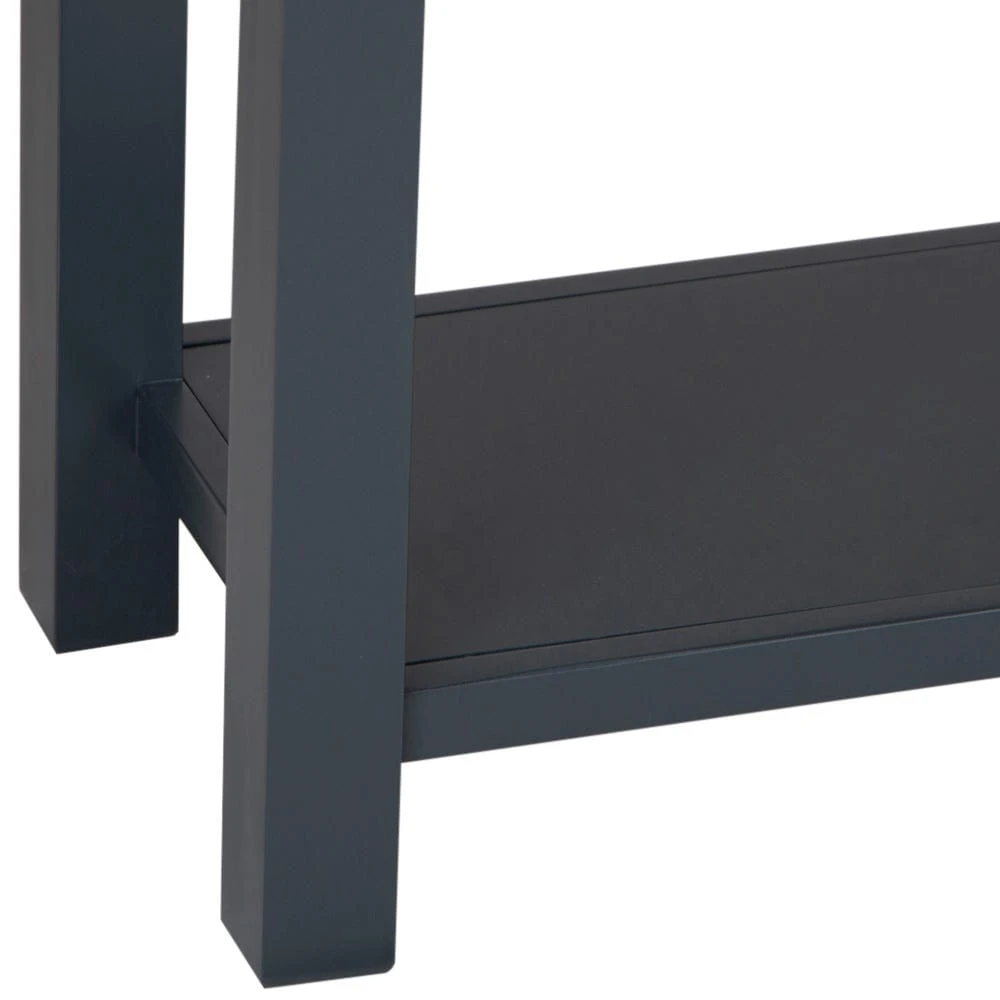 Salisbury Blue Painted Oak Console Table 10 Salisbury Blue Painted Oak Console Table - Image 10