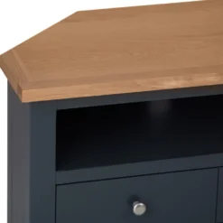 Salisbury Blue Painted Oak Corner Tv Unit -Furniture Specialty Store lp ctv b 5