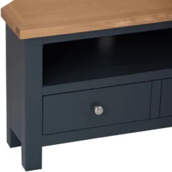 Salisbury Blue Painted Oak Corner Tv Unit -Furniture Specialty Store lp ctv b 6