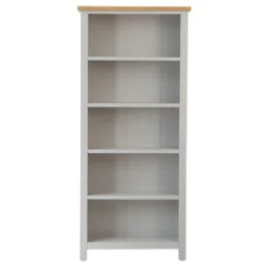 Salisbury Grey Painted Oak Large Bookcase -Furniture Specialty Store lp lbc g 7