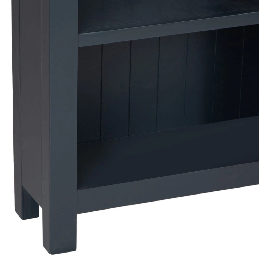 Salisbury Blue Painted Oak Small Narrow Bookcase 6 Salisbury Blue Painted Oak Small Narrow Bookcase - Image 6