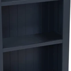 Salisbury Blue Painted Oak Small Narrow Bookcase 14 Salisbury Blue Painted Oak Small Narrow Bookcase -Furniture Specialty Store lp snb b 5