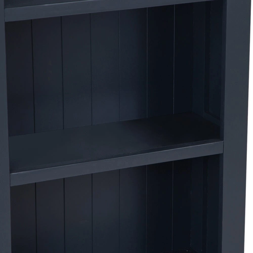 Salisbury Blue Painted Oak Small Narrow Bookcase 5 Salisbury Blue Painted Oak Small Narrow Bookcase - Image 5