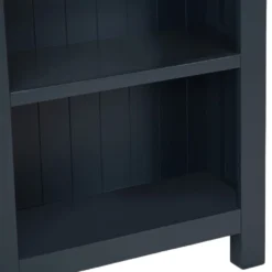 Salisbury Blue Painted Oak Small Narrow Bookcase 17 Salisbury Blue Painted Oak Small Narrow Bookcase -Furniture Specialty Store lp snb b 6