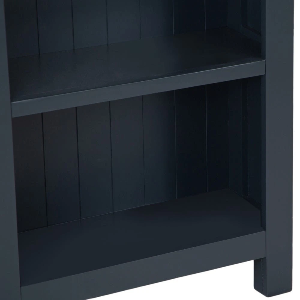Salisbury Blue Painted Oak Small Narrow Bookcase 8 Salisbury Blue Painted Oak Small Narrow Bookcase - Image 8