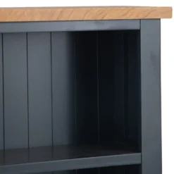 Salisbury Blue Painted Oak Small Narrow Bookcase 16 Salisbury Blue Painted Oak Small Narrow Bookcase -Furniture Specialty Store lp snb b 7