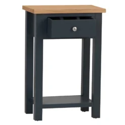 Salisbury Blue Painted Oak Telephone Table 13 Salisbury Blue Painted Oak Telephone Table -Furniture Specialty Store lp tel b 2