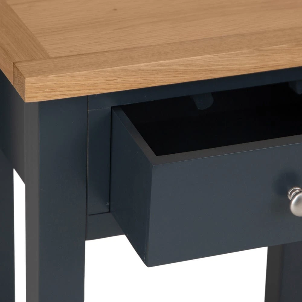 Salisbury Blue Painted Oak Telephone Table 5 Salisbury Blue Painted Oak Telephone Table - Image 5