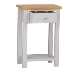 Salisbury Grey Painted Oak Telephone Table -Furniture Specialty Store lp tel g 2