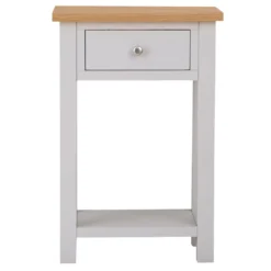 Salisbury Grey Painted Oak Telephone Table -Furniture Specialty Store lp tel g 9