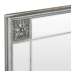 Sienna Silver Frame Rectangular Wall Mirror 80 X 105cm -Furniture Specialty Store mir01 rec s 1