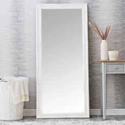 Vienna White Frame Leaner Mirror 75 X 165cm