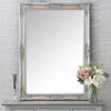 Vienna Silver Frame Rectangular Wall Mirror 75 X 105cm