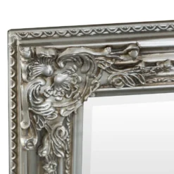 Vienna Silver Frame Rectangular Wall Mirror 75 X 105cm -Furniture Specialty Store mir02 rec s 1