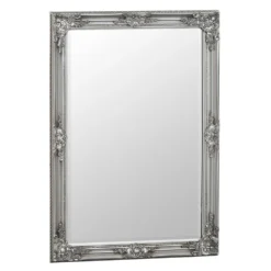 Vienna Silver Frame Rectangular Wall Mirror 75 X 105cm -Furniture Specialty Store mir02 rec s 3