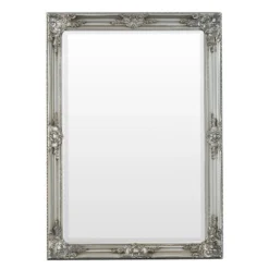 Vienna Silver Frame Rectangular Wall Mirror 75 X 105cm -Furniture Specialty Store mir02 rec s 4