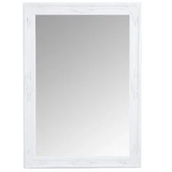 Vienna White Frame Rectangular Wall Mirror 75 X 105cm -Furniture Specialty Store mir02 rec w 10